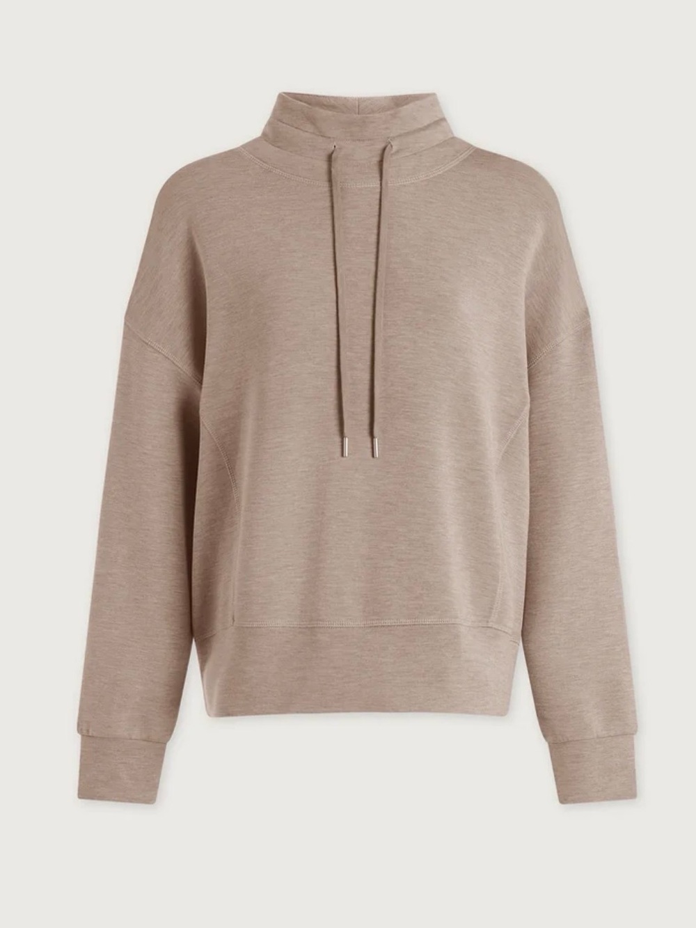 Varley Oakdale Sweat Taupe Marl Pull String Top Size XS